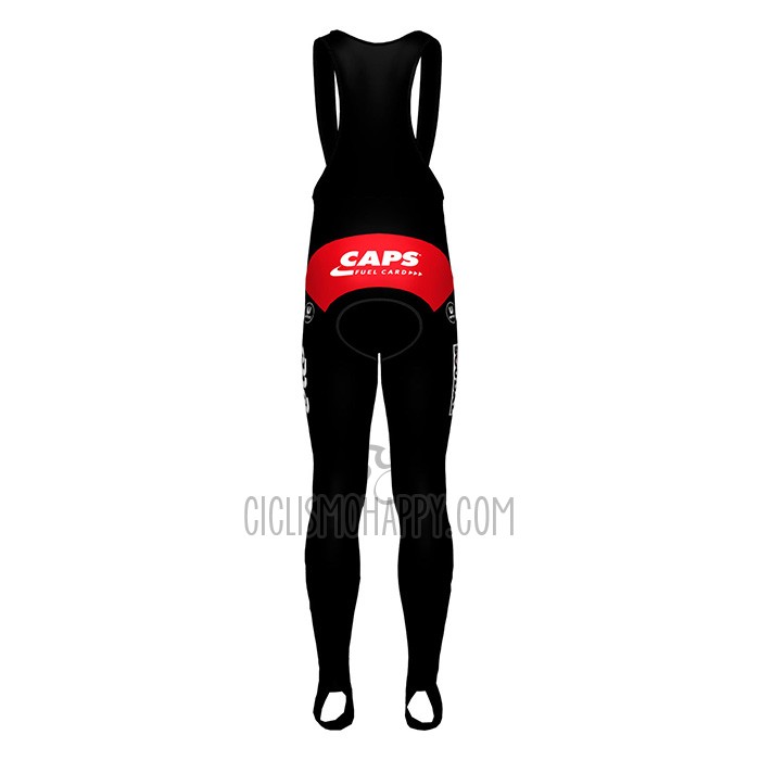 Lotto Soudal Cycling Jersey Bib Tight 2022 Long Sleeve Red
